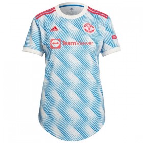 Koszulka Manchester United Damska Wyjazdowe Stroje Piłkarskie 2021/22 Krótki Rękaw